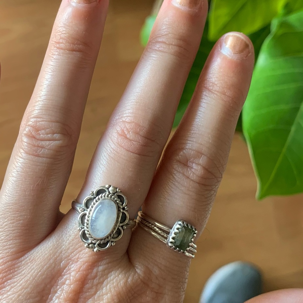 Moonstone ring